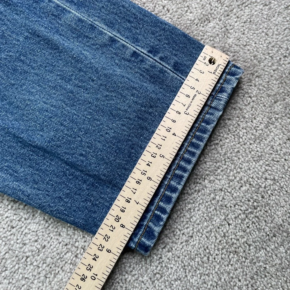 Levis Jeans Mens 38x34 Blue 505 Regular Fit Straight Leg Cotton Denim Pants